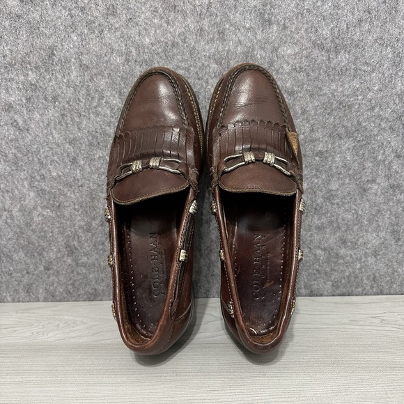 Cole Haan Country Men\'s Brown Leather Slip-On Loafers Size 9.5M Made in Brazil